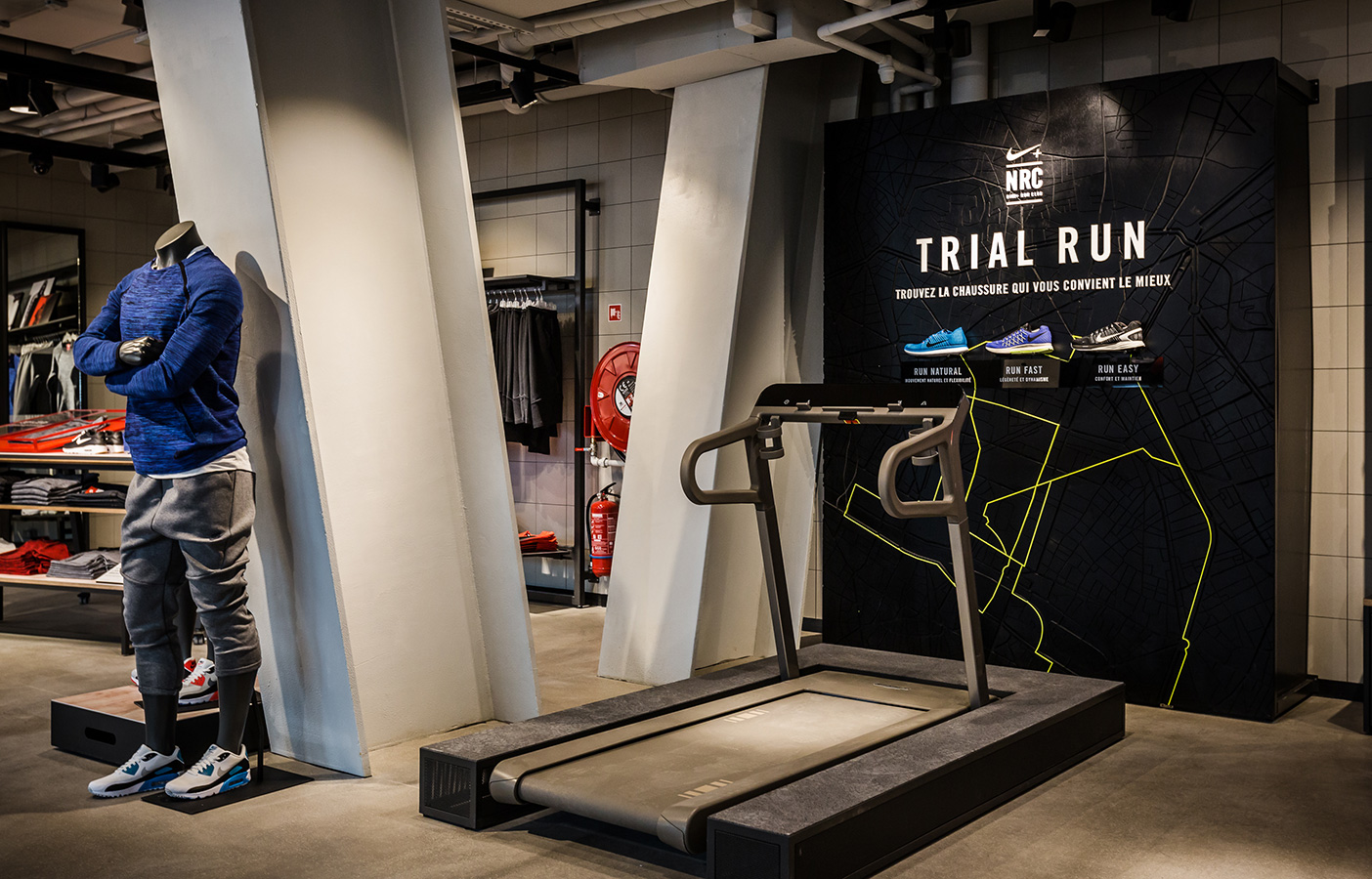 Aldworth James & Bond | Nike Store Les Halles - Trial Run map by AJ&B CNC team