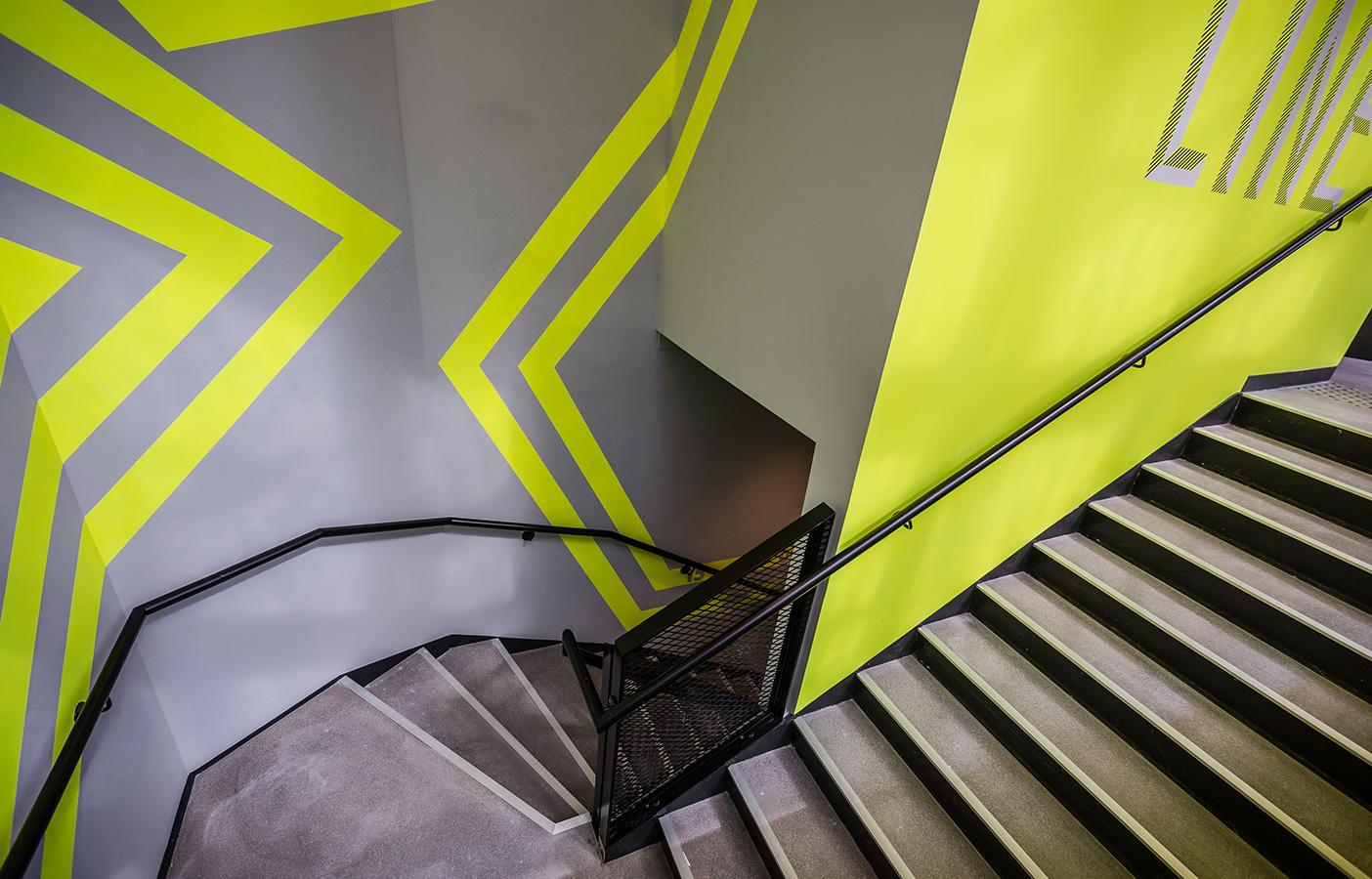 Aldworth James & Bond | Nike Store Les Halles, Paris - staircase decoration