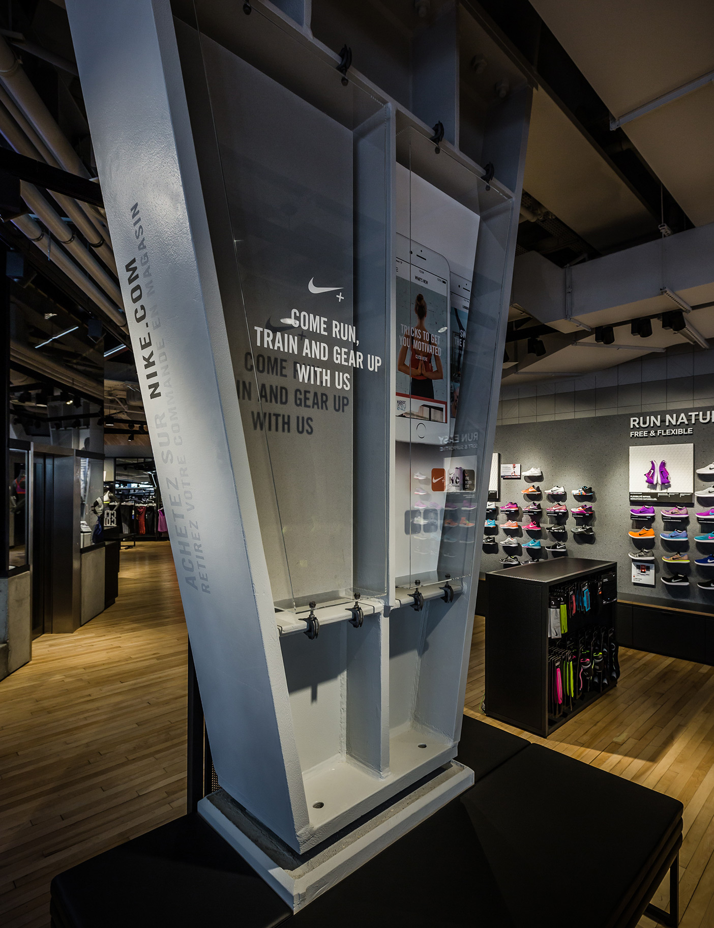 Aldworth James & Bond | Nike Store Les Halles - retail installation