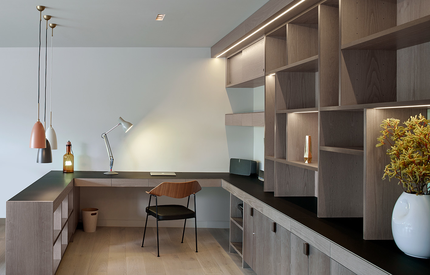 Aldworth James & Bond | Bermondsey Apartment - living area custom joinery