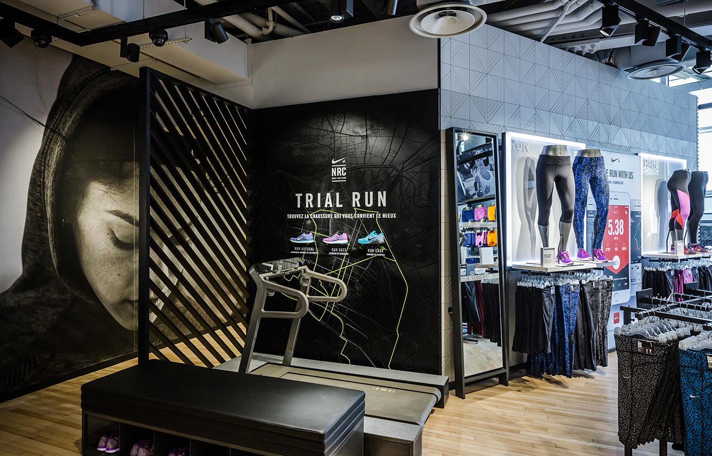 Aldworth James & Bond | Nike Store Les Halles - Trial Run map + CNC routed concrete tiles