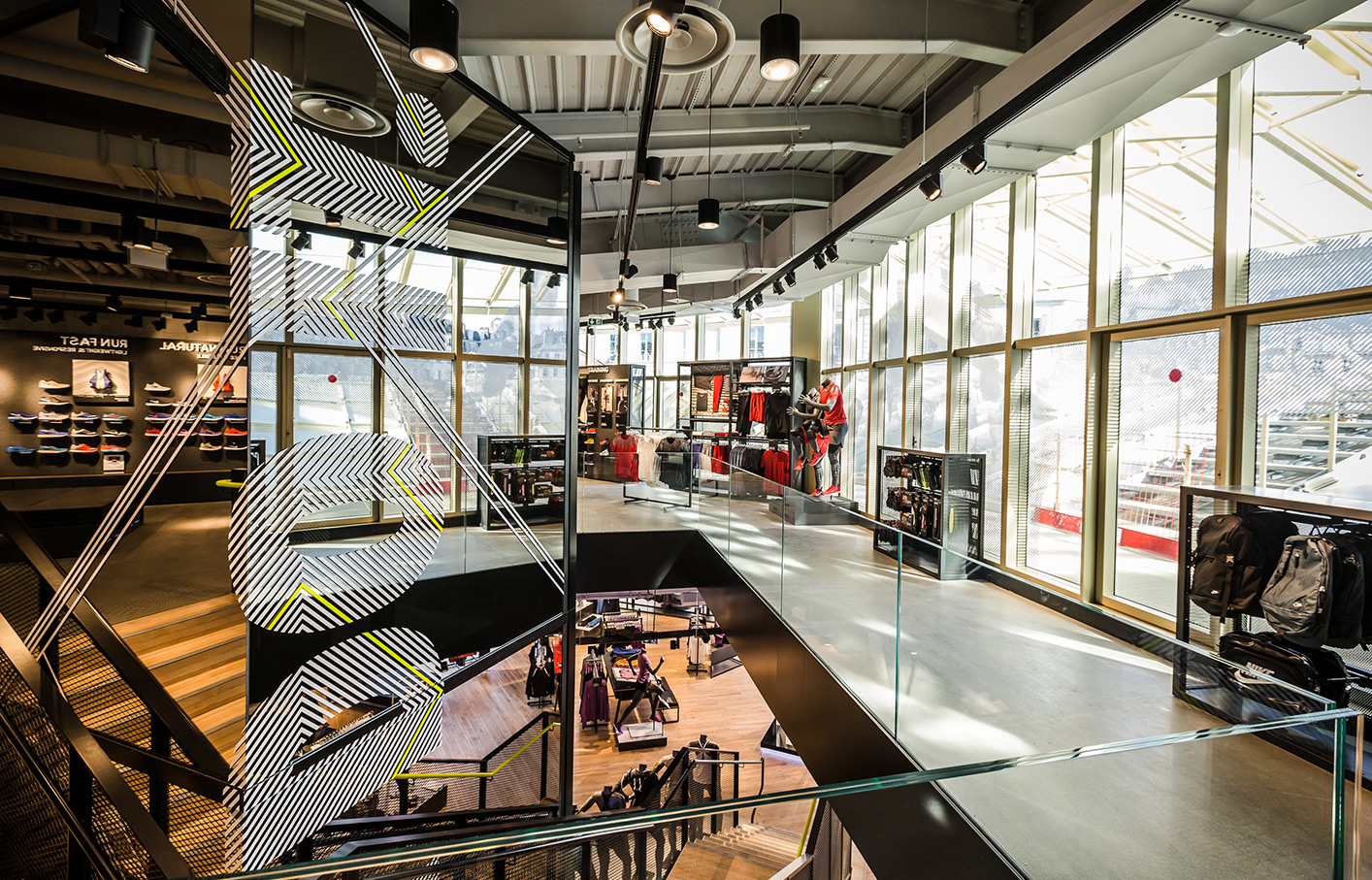 Aldworth James & Bond | Nike Store Les Halles, Paris - interior decoration