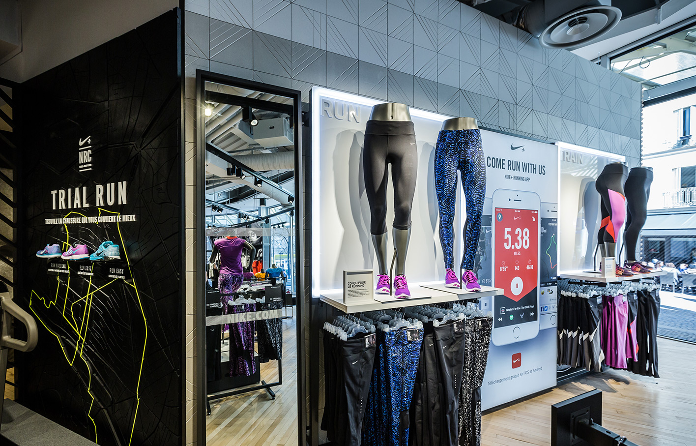 Aldworth James & Bond | Nike Store Les Halles - custom concrete tiles by AJ&B