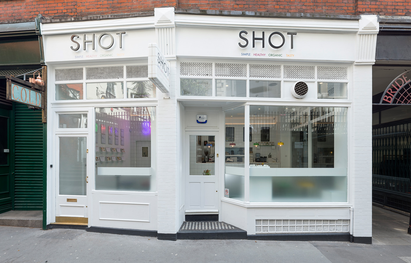 Aldworth James & Bond | SHOT exterior for healthy food concept and juice bar