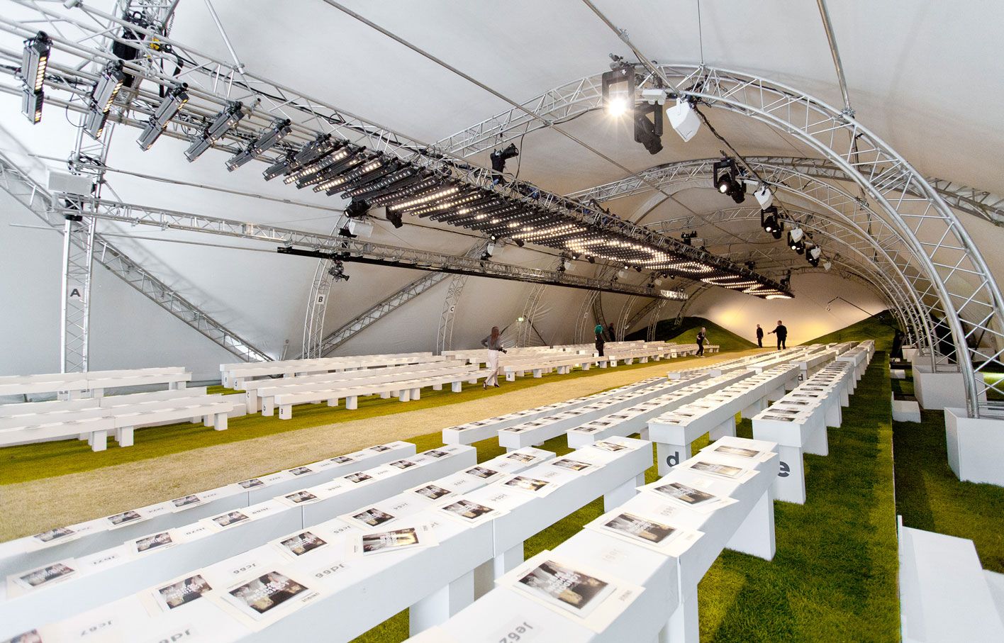 Aldworth James & Bond | Inside the Topshop show space at London Fashion Week 