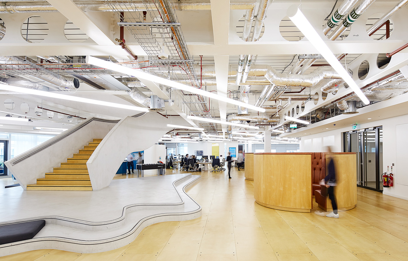 Aldworth James & Bond | UKTV Office Additions | Circular seating booths