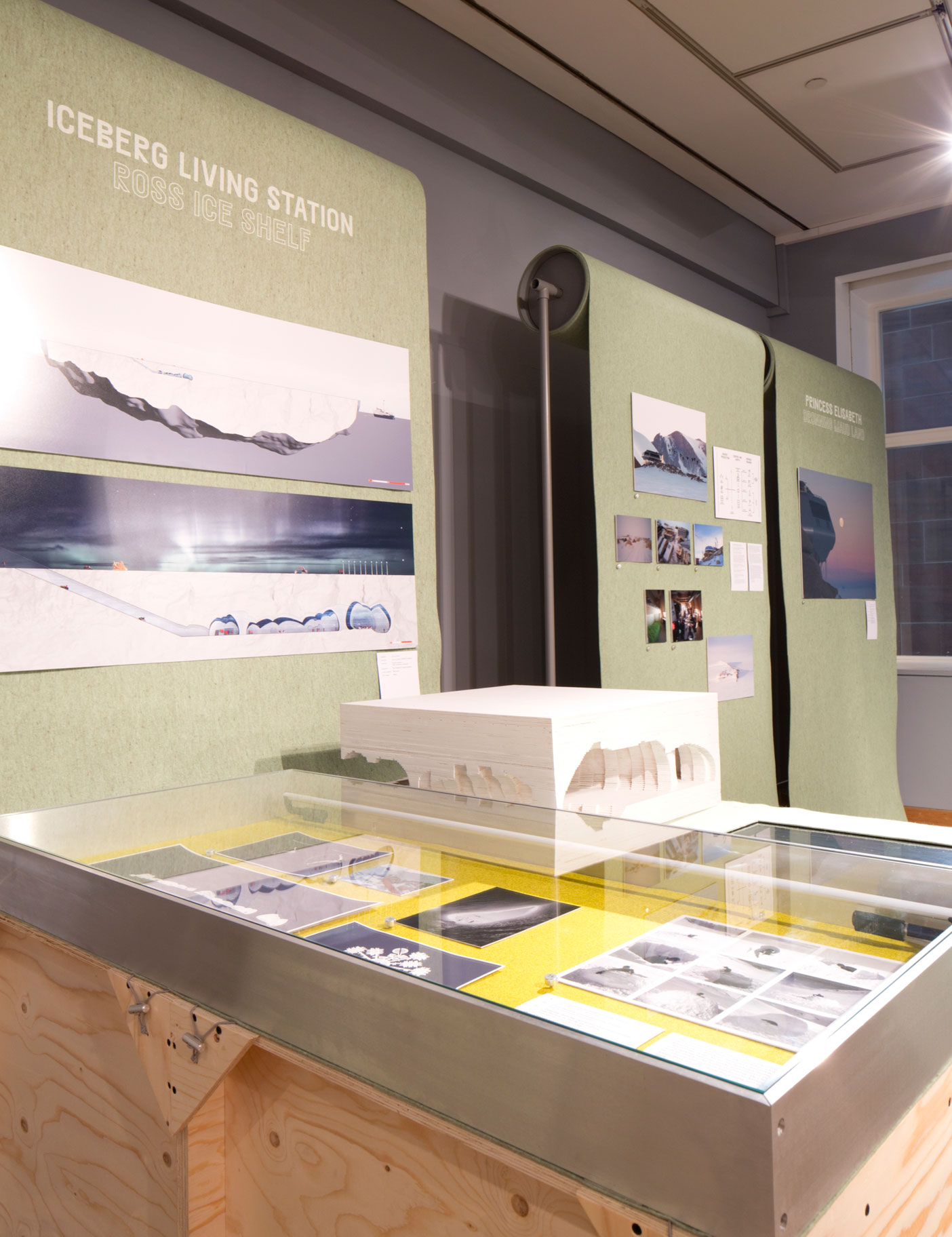 Aldworth James & Bond | Ice Lab Exhibition - exhibition display units and graphics for We Made That & British Council