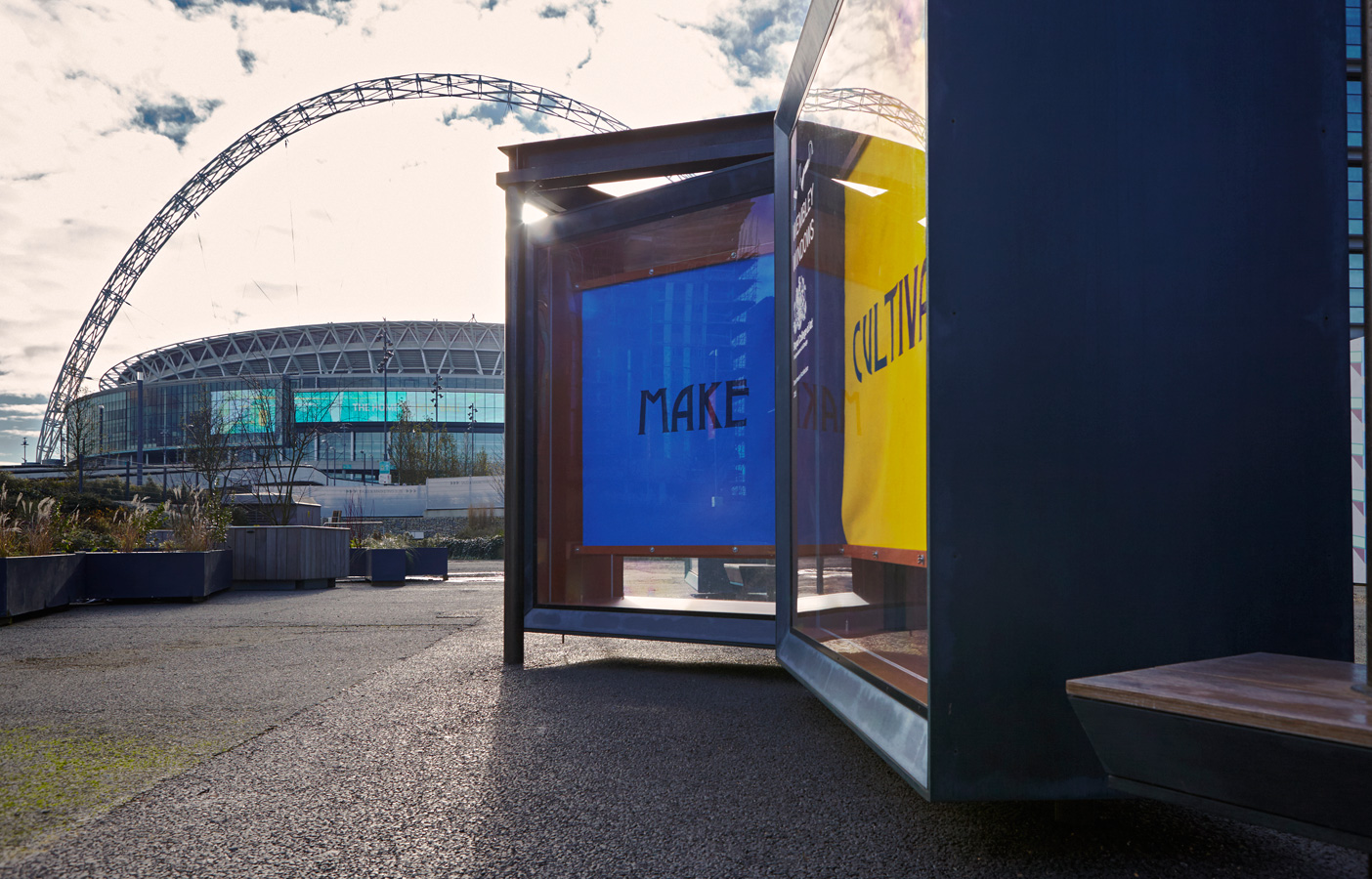 Aldworth James & Bond | RCA Wembley Windows - an interactive art installation
