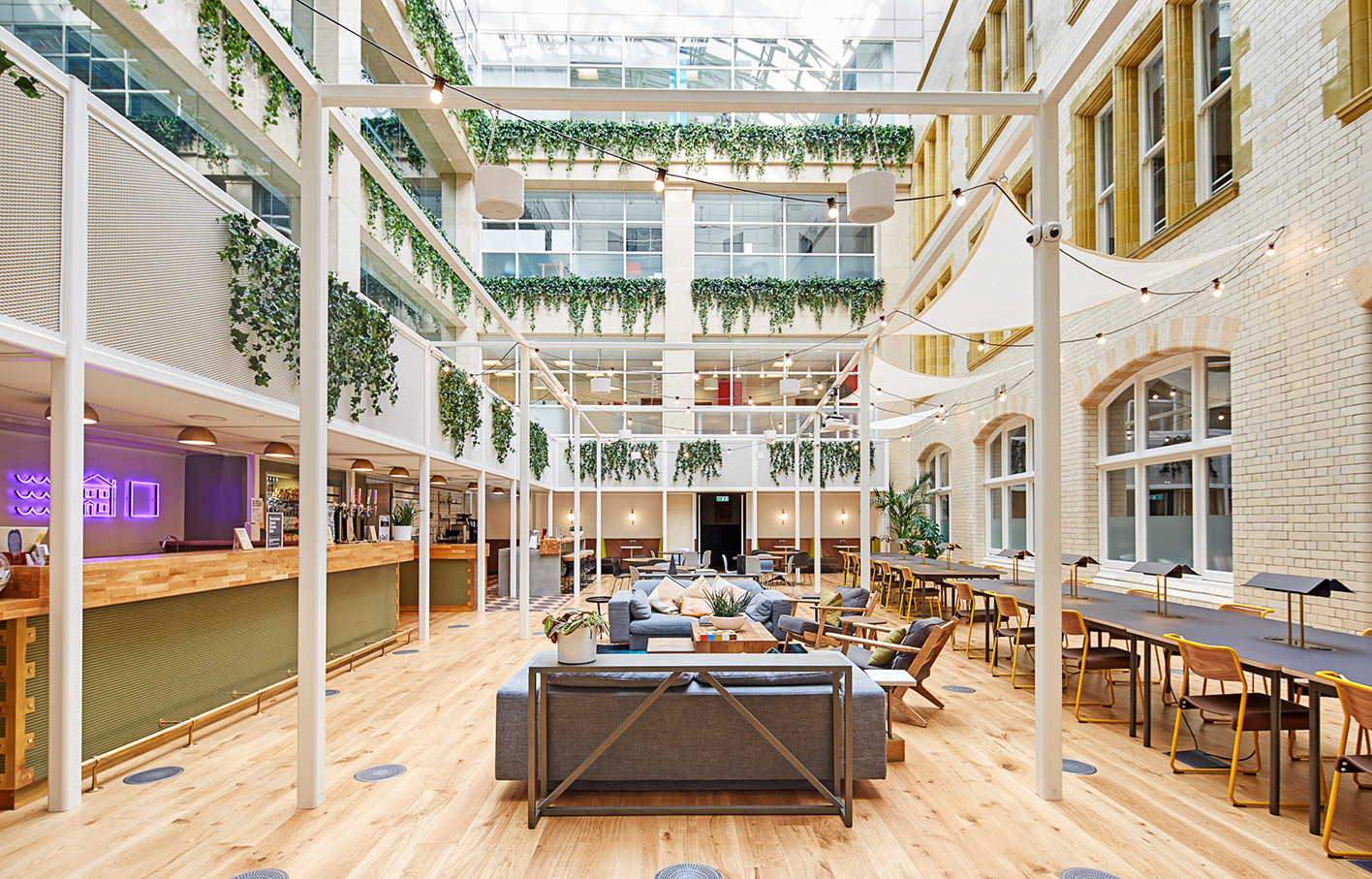 Aldworth James & Bond | WeWork Waterhouse Square - atrium metalwork by AJ&B