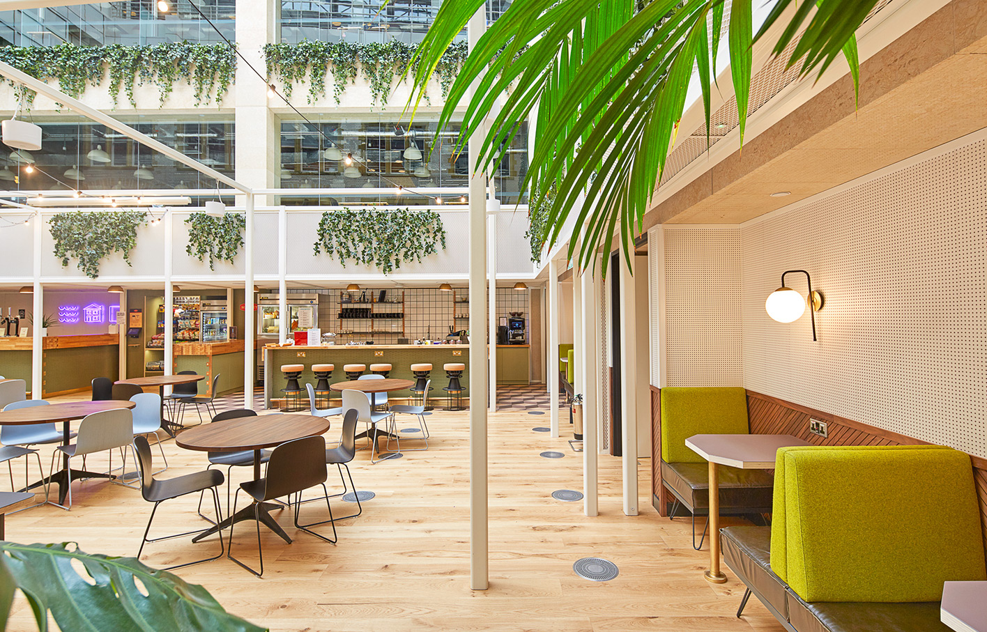 Aldworth James & Bond | WeWork Waterhouse Square - seat nooks in atrium